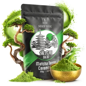 Zeremonielles Set zur Zubereitung von Matcha-Tee: japanischer Bio-Matcha 30g + Zubehör