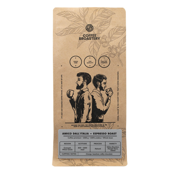 Coffee Broastery - Bohnenkaffee Amico dall'Italia Espresso Roast 1 kg