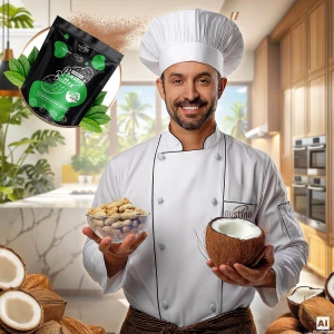 Nustino – Erdnussbutter in Pulverform – Coconut (ohne Zuckerzusatz) 400 g
