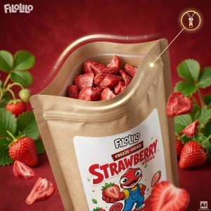 FiloLilo – Gefriergetrocknete Erdbeerscheiben 20 g