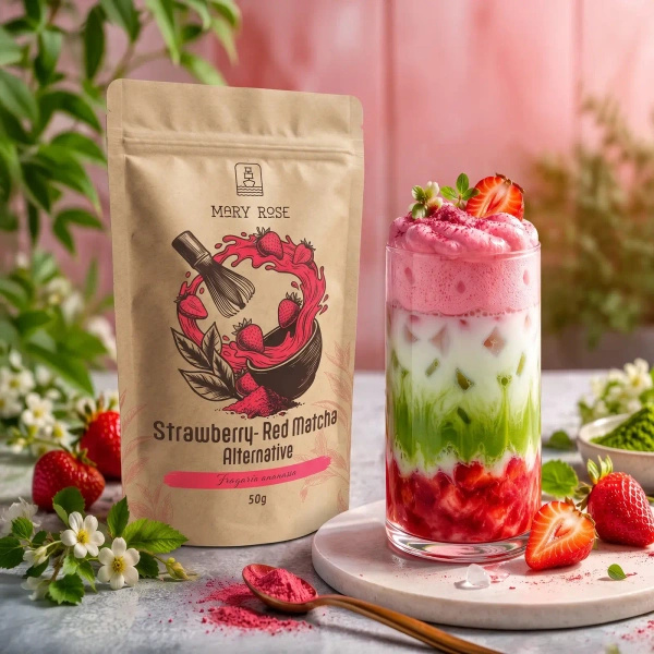 Set farbiger Matchas: Red Matcha + Orange Matcha