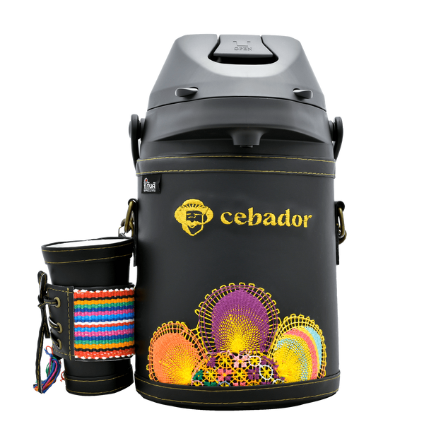 Thermosflasche Pozo de Agua 2,5 l – schwarz – für Mate Tee/ Aufgüsse