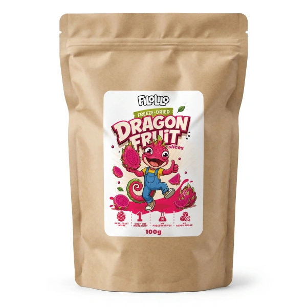 FiloLilo – Gefriergetrocknete Drachenfrucht (Scheiben) 100 g