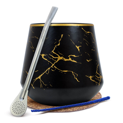 Mate-Tee-Zubehörset: Kalebasse + Bombilla