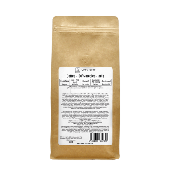 Mary Rose - Bohnenkaffee India Karnataka premium 1 kg