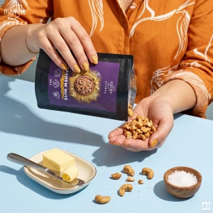 Nustino Crunch – Geröstete Cashewkerne – Golden Salted Butter Flavour 200 g