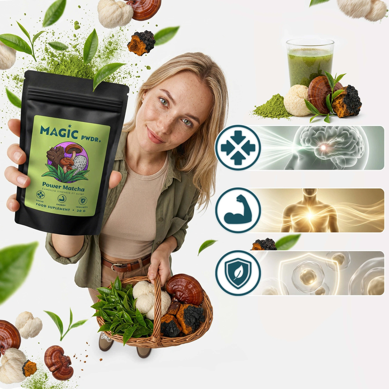 Magic Pwdr Power Matcha