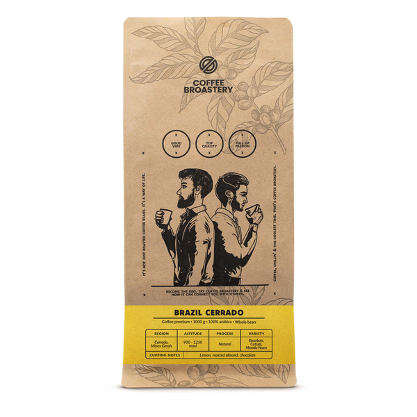 Set Bro Coffee Roastery Brazil Cerrado + Brazil Guaxupe 2x1kg (2kg)