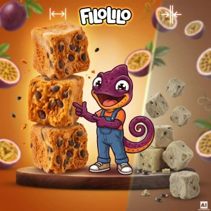 FiloLilo – Gefriergetrocknete Maracuja (Würfel) 20 g