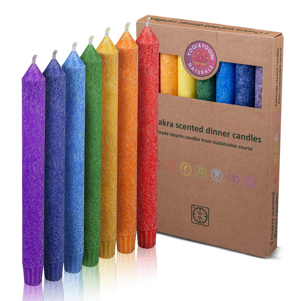 Duftkerzen Kegel (groß) - Sieben Chakren