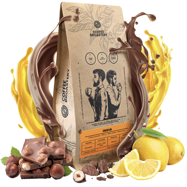 Bro Coffee Roastery - Bohnenkaffee India Karnataka Premium 400 g
