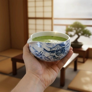 Zeremonielles Set zur Zubereitung von Matcha-Tee: japanischer Bio-Matcha 30g + Zubehör