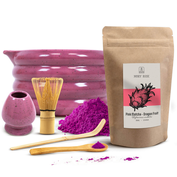 Set zur Zubereitung von Pink Matcha