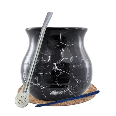 Yerba Mate Matero Set Kalebasse Bombilla 19cm