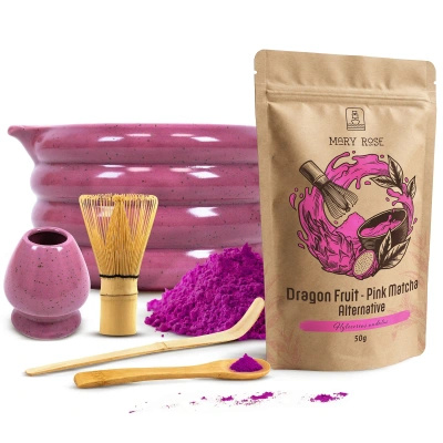 Set zur Zubereitung von Pink Matcha