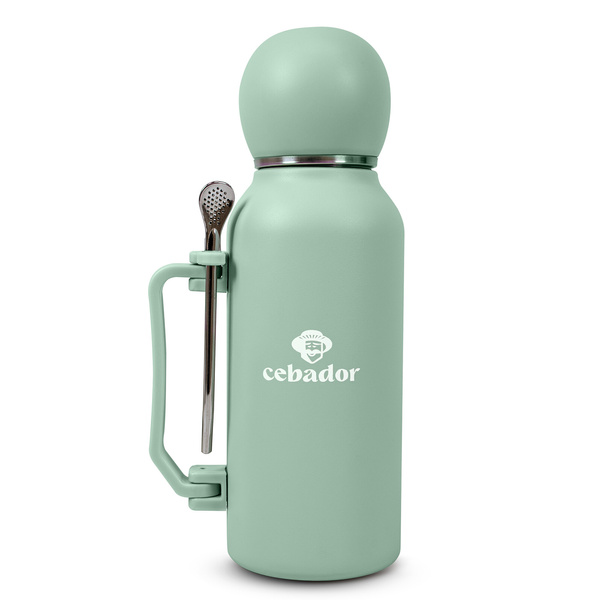 YerbaGo – Thermos mit Kalebasse und Bombilla 1,3 L – pistazie