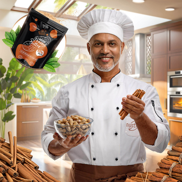 Nustino – Erdnussbutter in Pulverform – Cinnamon (ohne Zuckerzusatz) 400 g