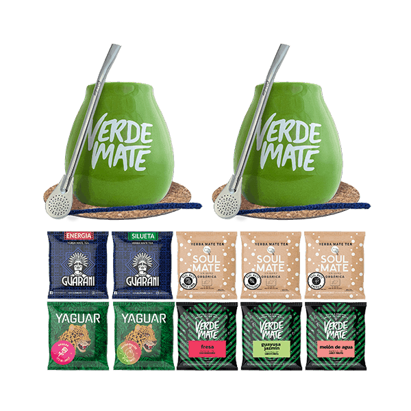 Set Yerba Verde Mate Green Mate Becher Bombilla 10x50