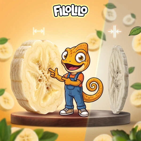FiloLilo – Gefriergetrocknete Bananen (Scheiben) 20 g