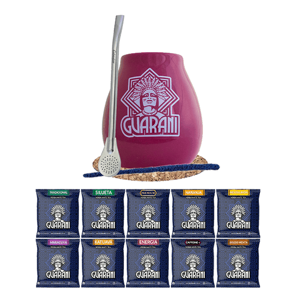 Mate Tee Set 10x50g Kalebasse + Bombilla