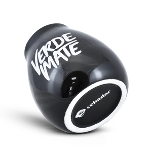 Mate-Kalebasse aus Keramik mit Verde-Mate-Logo (schwarz) 350 ml