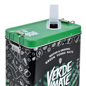 Yerbera – Metalldose + Verde Mate Green Very Strawberry 0,5 kg