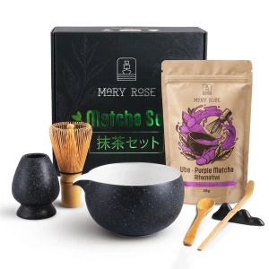Geschenkset zur Zubereitung von Purple Matcha