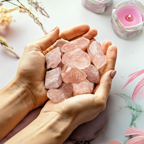 Rosenquarz (Rohstein) 50 g