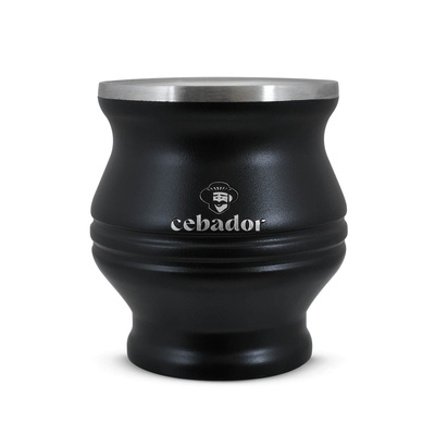 TermoColador – Thermobecher für Mate Tee – 190 ml (schwarz)