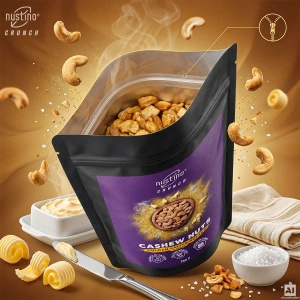 Nustino Crunch – Geröstete Cashewkerne – Golden Salted Butter Flavour 200 g