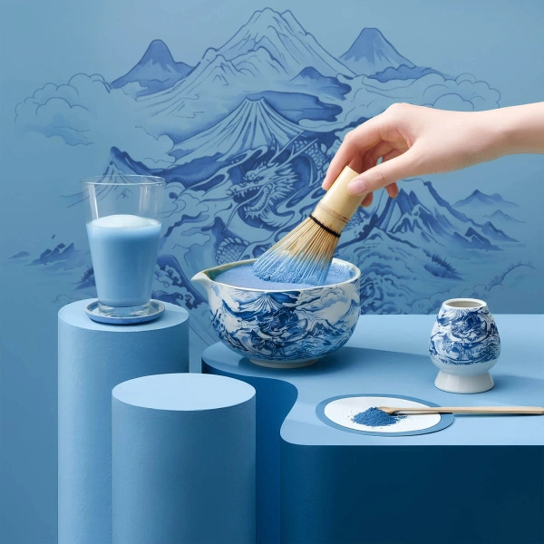 Zeremonielles Set zur Zubereitung von Matcha-Tee: japanischer Bio-Matcha 30g + Zubehör