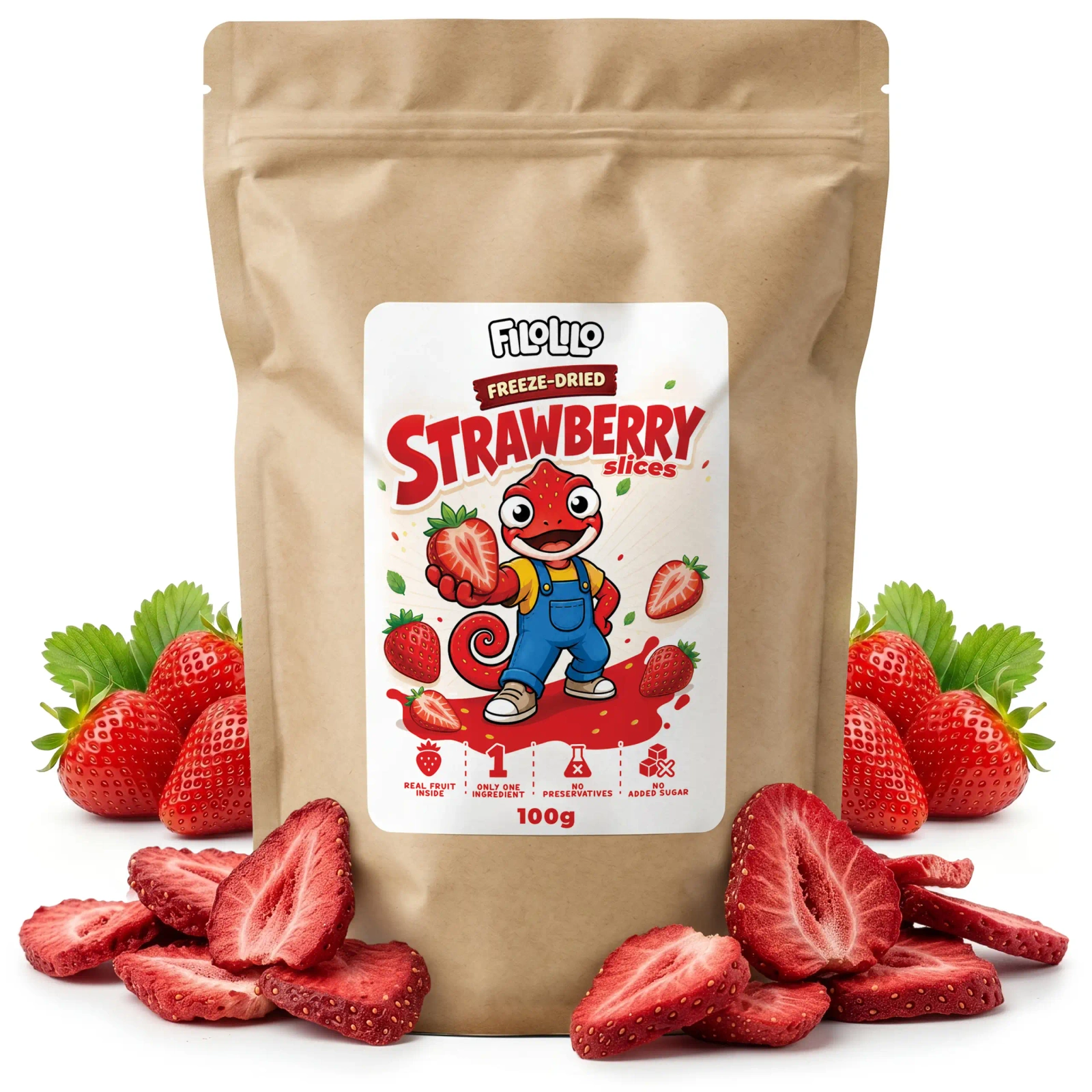 FiloLilo freeze-dried strawberry
