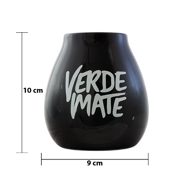 Verde Mate Matebecher aus Keramik - Schwarz - 350ml