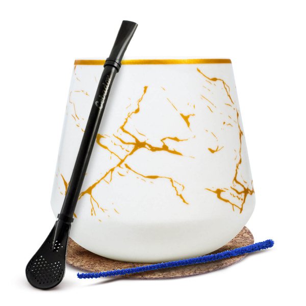 Mate-Tee-Zubehörset: Kalebasse + Bombilla