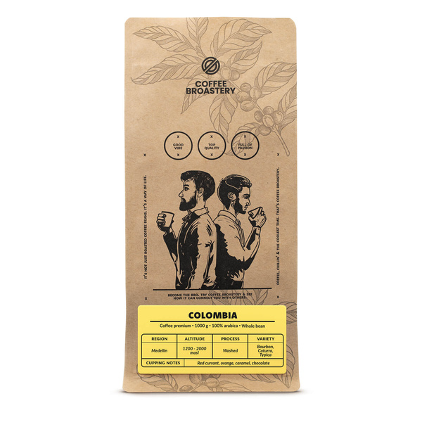 Bro Coffee Roastery - Bohnenkaffee Colombia Medellin Premium 1 kg