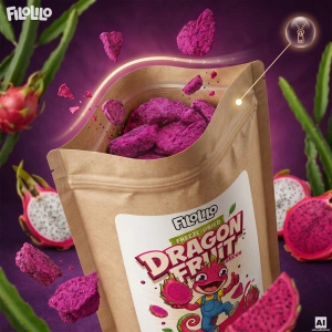 FiloLilo – Gefriergetrocknete Drachenfrucht (Scheiben) 20 g