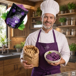 Nustino – Erdnussbutter in Pulverform – Ube (ohne Zuckerzusatz) 400 g