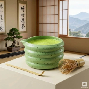 Matcha-Tee-Aufbrühset: Matcha 100g + Zubehör