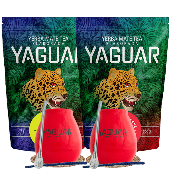 Yerba Mate Set Yaguar Energia 500g + Yaguar Limon 500g