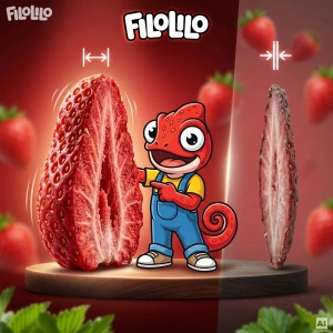 FiloLilo – Gefriergetrocknete Erdbeerscheiben 20 g