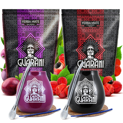 Mate Tee Set Guarani Maracuya 500g + Guarani Energia 500g