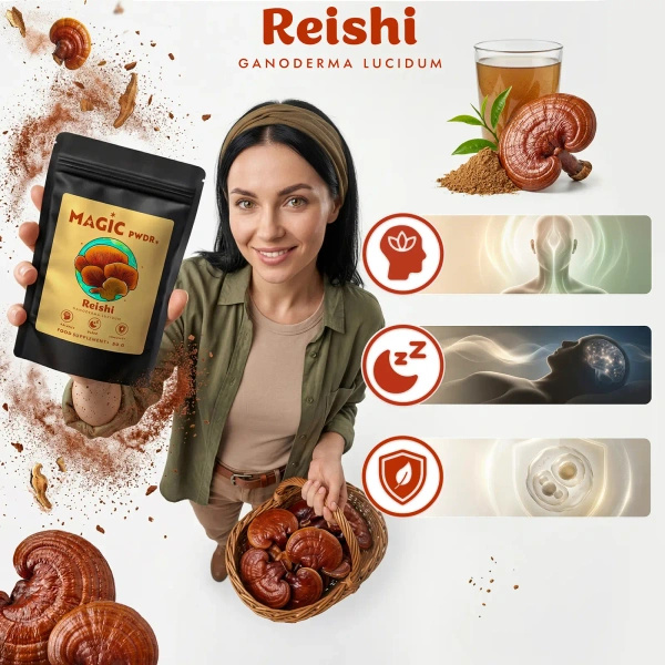 Magic Pwdr – Reishi – Glänzender Lackporling 50 g