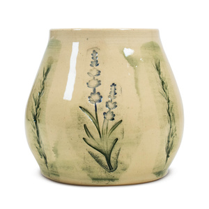 Keramische Mate Becher Flora Green 300 ml – Crater-Serie