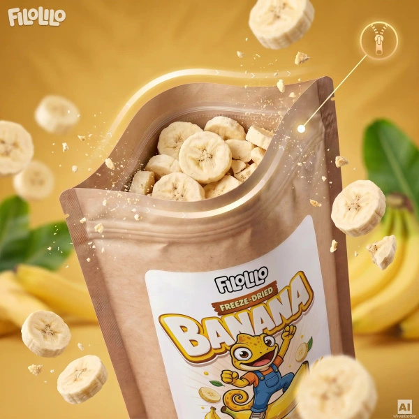 FiloLilo – Gefriergetrocknete Bananen (Scheiben) 20 g