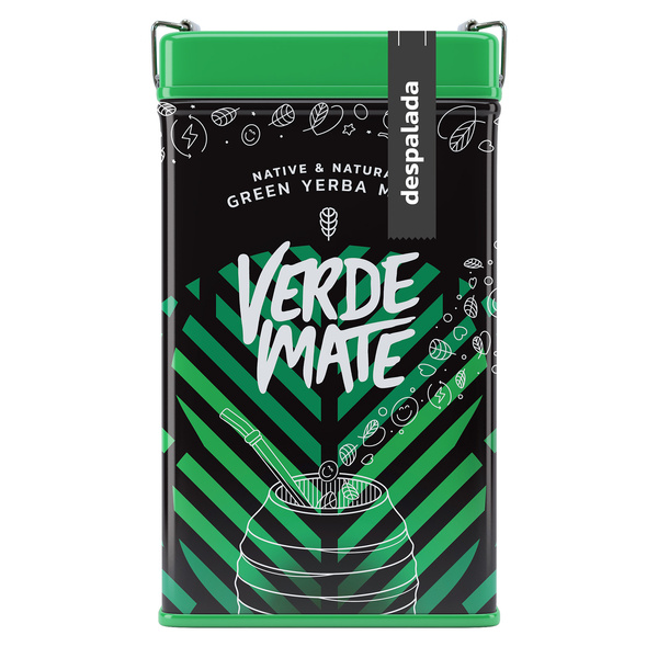 Yerbera – Metalldose + Verde Mate Green Despalada 0,5 kg