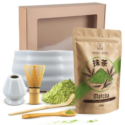 Geschenkset zum Aufbrühen von Matcha-Tee
