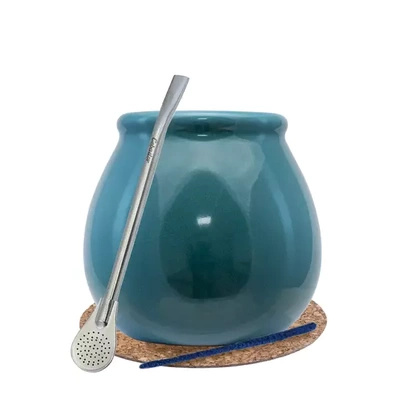 Yerba Mate Startpaket LARGE CALABASH bombilla