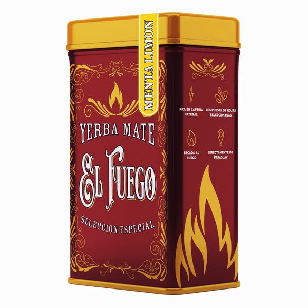 Yerbera – Metalldose + El Fuego Menta Limon 0,5 kg