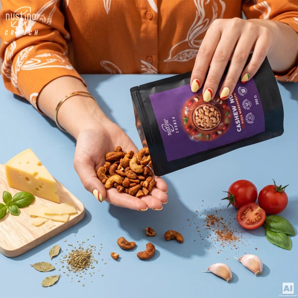 Nustino Crunch – Geröstete Cashewkerne – Pizza Margherita 200 g