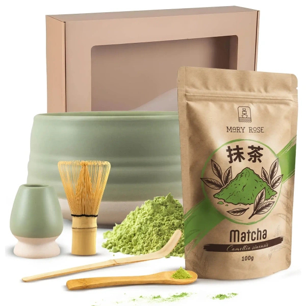 Geschenkset zum Aufbrühen von Matcha-Tee
